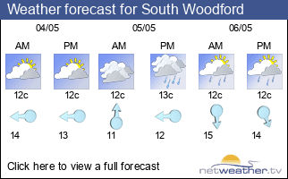 Weather forecast for South Woodford